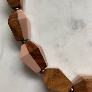 Wood bead necklace